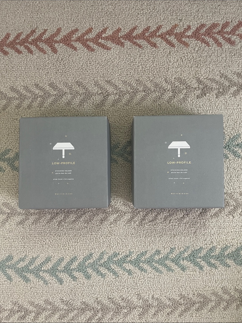 Stocking holders, set of two